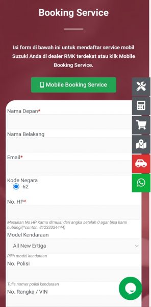 Booking Service Suzuki SBM