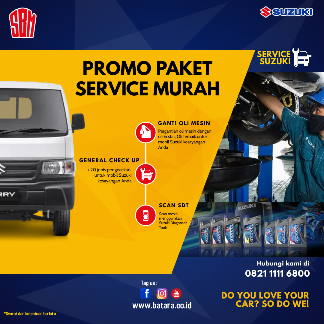 Promo Service Paket Service Murah Suzuki SBM