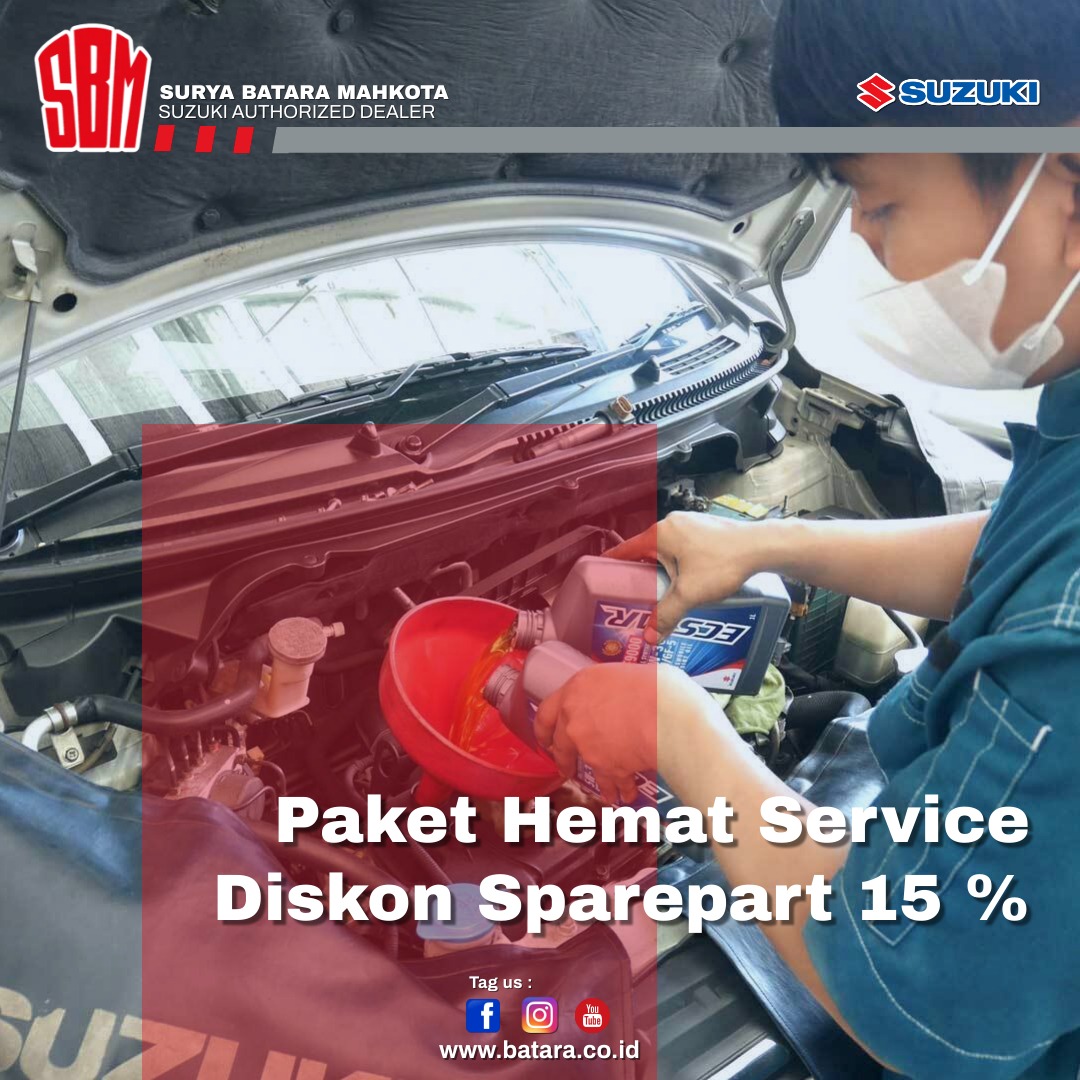 Paket Hemat Service Diskon Sparepart 15%, Suzuki SBM