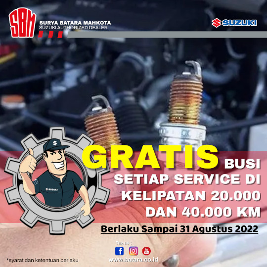 Promo Service Gratis Busi, Suzuki SBM